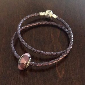 Pandora bracelet with charm